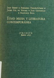 Tapa de Edad Media y literatura contemporánea