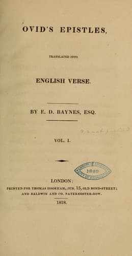 Tapa de Epistles