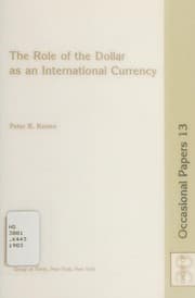 Tapa de The role of the dollar as an international currency