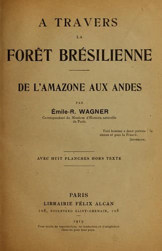 Tapa de À travers la forêt brésilienne