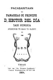 Tapa de Pacasaritaan ti panagbiag ni Principe D. Hector del Dia