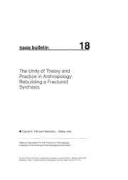 Tapa de The unity of theory and practice in anthropology