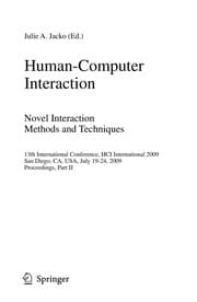 Tapa de Human-Computer Interaction. Novel Interaction Methods and Techniques
