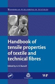 Tapa de Handbook of tensile properties of textile and technical fibres