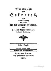 Tapa de Neue apologie des Sokrates