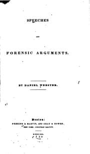 Tapa de Speeches and Forensic Arguments