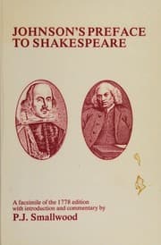 Tapa de Preface to Shakespeare
