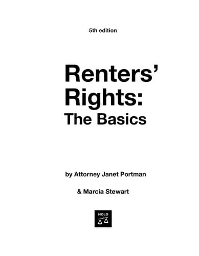 Tapa de Renters' Rights