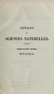 Tapa de Annales des Sciences Naturelles