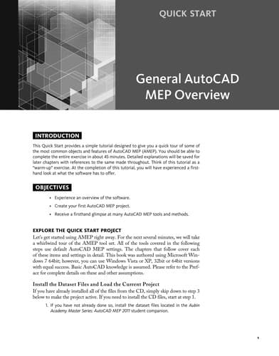 Tapa de AutoCAD MEP 2011