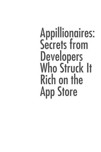 Tapa de Appillionaires