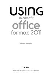 Tapa de Using Microsoft Office for Mac 2011