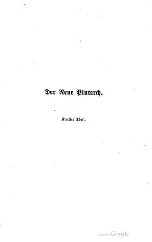 Tapa de Der neue Plutarch.