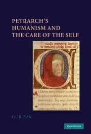 Tapa de Petrarch's humanism and the care of the self
