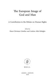 Tapa de The European image of God and man