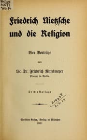 Tapa de Friedrich Nietzsche und die Religion
