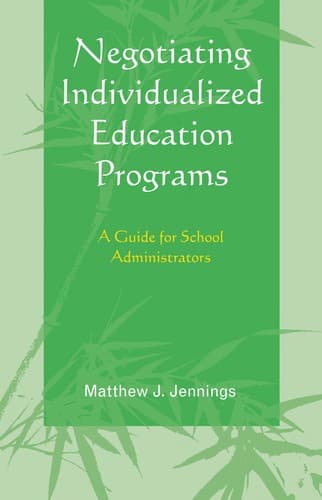 Tapa de Negotiating individualized education programs