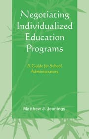 Tapa de Negotiating individualized education programs