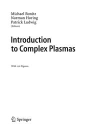 Tapa de Introduction to complex plasmas