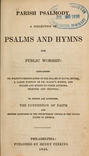 Tapa de Parish Psalmody