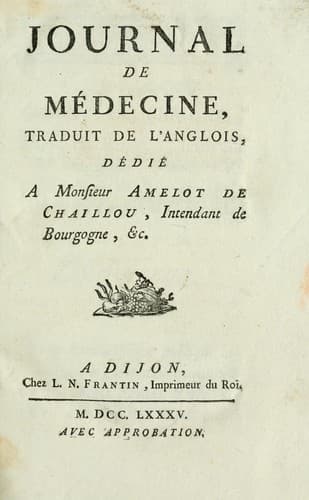 Tapa de Journal de médecine