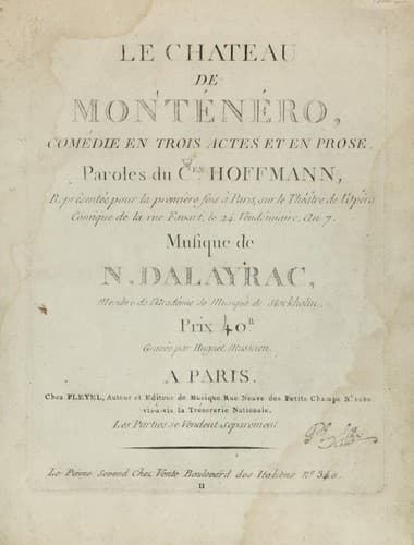 Tapa de Le chateau de Monténéro