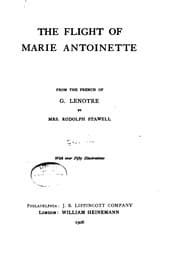 Tapa de The flight of Marie Antionette