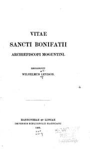 Tapa de Vitae Sancti Bonifatii archiepiscopi moguntini