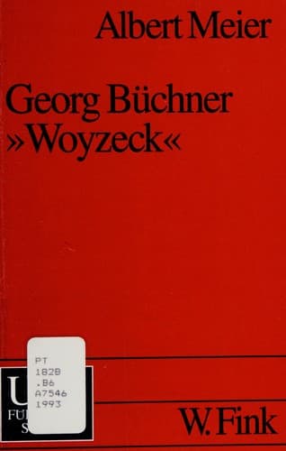 Tapa de Georg Büchner, "Woyzeck"