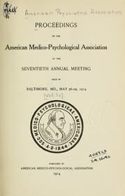 Tapa de Proceedings of the annual meeting