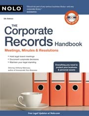 Tapa de The corporate records handbook
