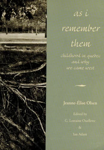 Tapa de As I remember them