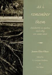 Tapa de As I remember them
