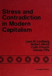 Tapa de Stress and contradiction in modern capitalism