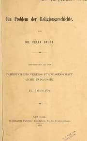 Tapa de Ein problem der religionsgeschichte