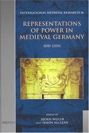 Tapa de Representations of power in medieval Germany, 800-1500
