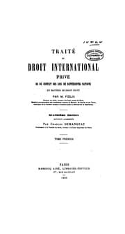 Tapa de Traité du droit international privé