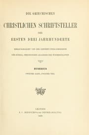 Tapa de Eusebius Werke. Zweiter Band