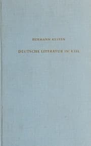 Tapa de Deutsche Literatur im Exil
