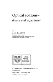 Tapa de Optical Solitons