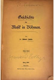 Tapa de Geschichte der Musik in Böhmen