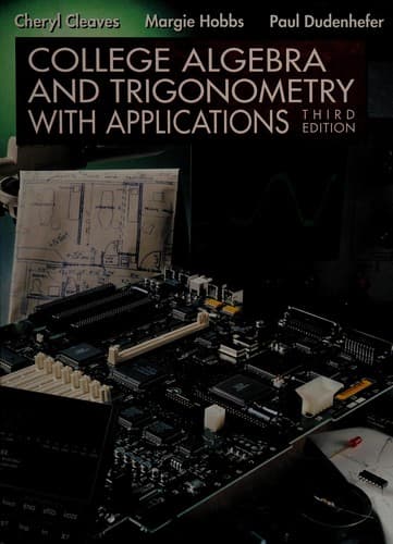 Tapa de College Algebra and Trigonometry With Applications