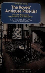 Tapa de Kovels Antiques Price List 13