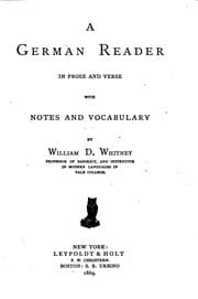 Tapa de A German reader in prose and verse