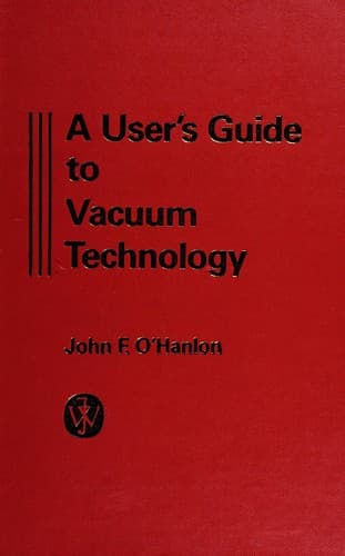 Tapa de A user's guide to vacuum technology