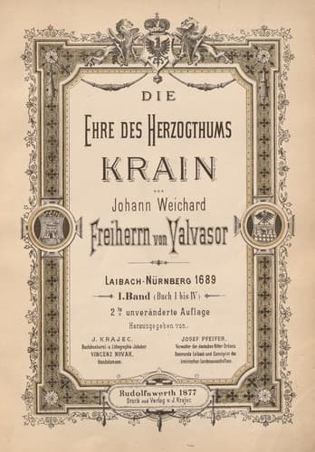 Tapa de Die Ehre des Herzogthums Krain