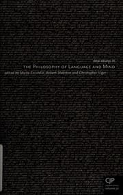 Tapa de New Essays in the Philosophy of Language of Mind (Canadian Journal of Philosophy-Supplementary Volume)