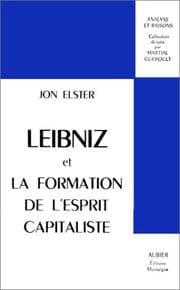 Tapa de Leibniz et la formation de l'esprit capitaliste