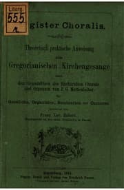 Tapa de Magister Choralis