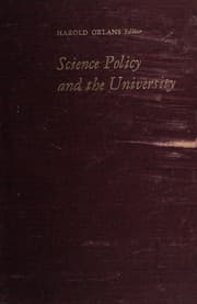 Tapa de Science policy and the university